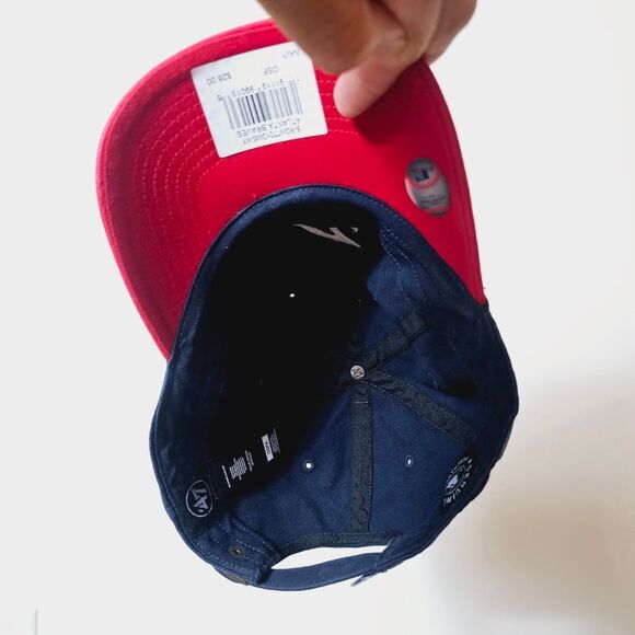 47brand MLB Atlanta Braves Red Navy Baseball Cap 071921-271 New - Picture 11 of 14